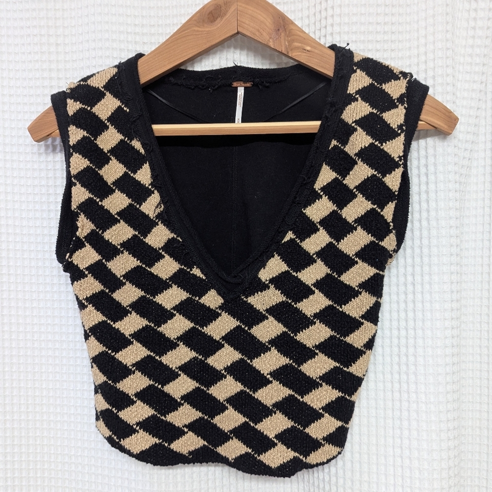 Free People Lola Sweater Vest Top